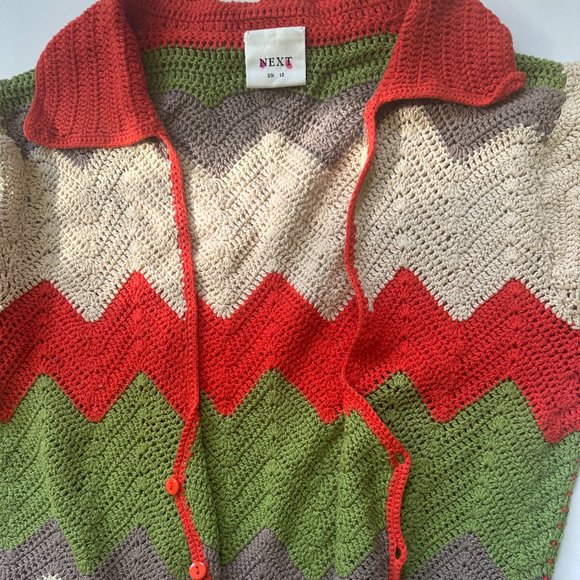 Next Crochet Zig Zag Cardigan - Picture 6 of 6
